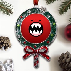 Funny Angry Metal X mas Lollipop With Crystal Ornament by Ket1n9