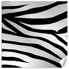 White Tiger Skin Canvas 16  X 16  by Ket1n9