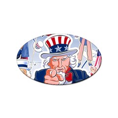 United States Of America Images Independence Day Sticker (oval) by Ket1n9