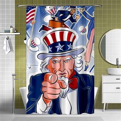 United States Of America Images Independence Day Shower Curtain 48  X 72  (small)  by Ket1n9