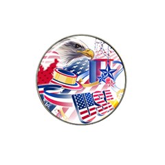 United States Of America Usa  Images Independence Day Hat Clip Ball Marker (4 Pack) by Ket1n9