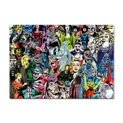 Vintage Horror Collage Pattern Sticker A4 (10 Pack) by Ket1n9