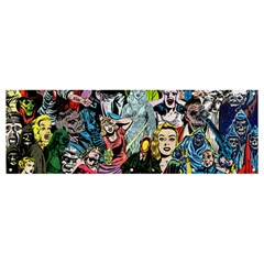 Vintage Horror Collage Pattern Banner And Sign 12  X 4  by Ket1n9