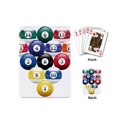 Racked Billiard Pool Balls Playing Cards Single Design (mini) by Ket1n9