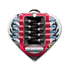 Car Engine Dog Tag Heart (one Side) by Ket1n9