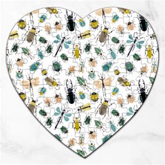 Insect Animal Pattern Jigsaw Puzzle (heart) by Ket1n9