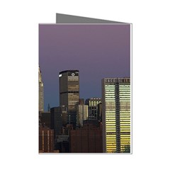 Skyline-city-manhattan-new-york Mini Greeting Cards (pkg Of 8) by Ket1n9