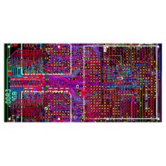 Technology Circuit Board Layout Pattern Banner And Sign 8  X 4  by Ket1n9