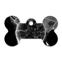 Space-universe-earth-rocket Dog Tag Bone (one Side) by Ket1n9