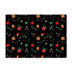 Christmas Pattern Texture Colorful Wallpaper Crystal Sticker (a4) by Ket1n9