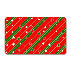 Christmas Paper Star Texture Magnet (rectangular) by Ket1n9