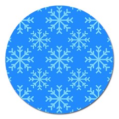 Holiday Celebration Decoration Background Christmas Magnet 5  (round) by Ket1n9