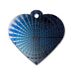 Data-computer-internet-online Dog Tag Heart (one Side) by Ket1n9