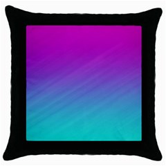 Background-pink-blue-gradient Throw Pillow Case (black) by Ket1n9