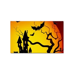 Halloween Night Terrors Sticker (rectangular) by Ket1n9