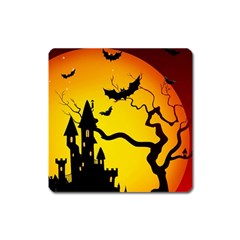 Halloween Night Terrors Square Magnet by Ket1n9