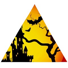 Halloween Night Terrors Wooden Puzzle Triangle by Ket1n9