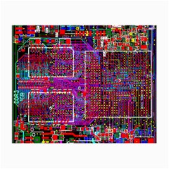 Technology Circuit Board Layout Pattern Small Glasses Cloth by Ket1n9