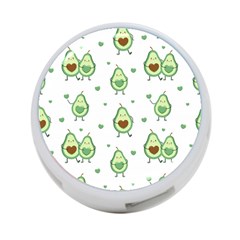 Cute-seamless-pattern-with-avocado-lovers 4-port Usb Hub (one Side) by Ket1n9