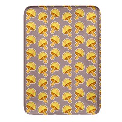 Yellow-mushroom-pattern Rectangular Glass Fridge Magnet (4 Pack) by Ket1n9