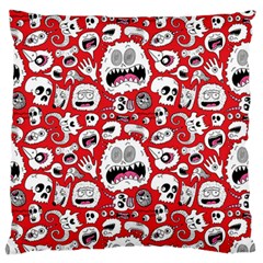 Another Monster Pattern Large Premium Plush Fleece Cushion Case (two Sides) by Ket1n9