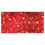 Christmas Pattern Red Banner and Sign 6  x 3  Front