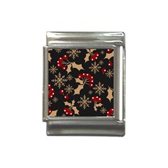 Christmas-pattern-with-snowflakes-berries Italian Charm (13mm) by Grandong