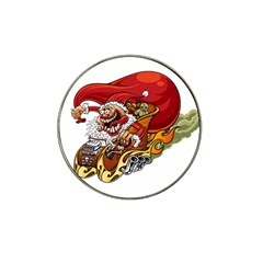 Funny Santa Claus Christmas Hat Clip Ball Marker (4 Pack) by Grandong