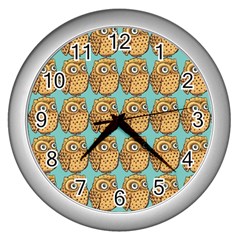 Owl Dreamcatcher Wall Clock (silver) by Grandong