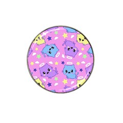 Seamless Pattern With Cute Kawaii Kittens Hat Clip Ball Marker (4 Pack) by Grandong