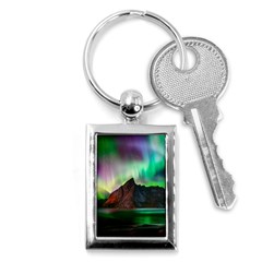 Aurora Borealis Nature Sky Light Key Chain (rectangle) by Grandong