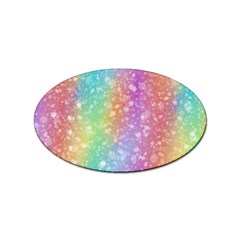 Rainbow Colors Spectrum Background Sticker (oval) by Ravend