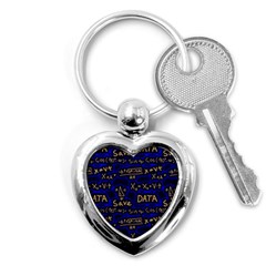 Art Pattern Design Background Graphic Key Chain (heart) by Vaneshop