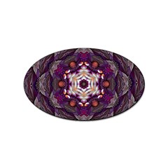 Rosette Kaleidoscope Mosaic Abstract Background Art Sticker (oval) by Vaneshop