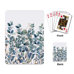 Green And Gold Eucalyptus Leaf Playing Cards Single Design (rectangle) by Jack14