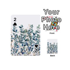 Green And Gold Eucalyptus Leaf Playing Cards 54 Designs (mini) by Jack14