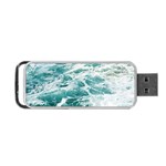 Blue Crashing Ocean Wave Portable USB Flash (One Side) Front