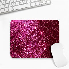 Pink Glitter Small Mousepad by Amaryn4rt