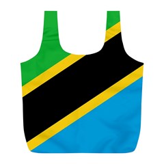 Flag Of Tanzania Full Print Recycle Bag (l) by Amaryn4rt