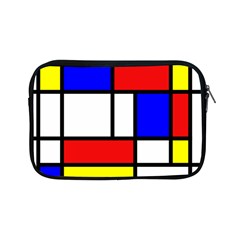 Mondrian-red-blue-yellow Apple Ipad Mini Zipper Cases by Amaryn4rt