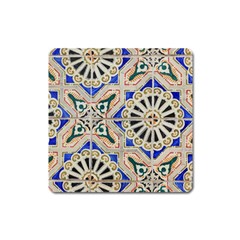 Ceramic-portugal-tiles-wall- Square Magnet by Amaryn4rt