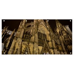 Cologne-church-evening-showplace Banner And Sign 8  X 4  by Amaryn4rt