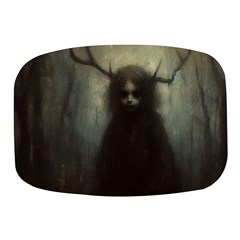 Folk Horror Spooky Child With Antlers Mini Square Pill Box by Malvagia