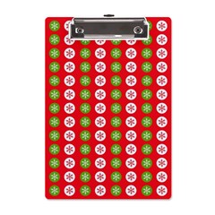 Festive Pattern Christmas Holiday A5 Acrylic Clipboard by Amaryn4rt