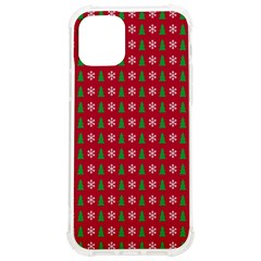 Snowflake Christmas Tree Pattern Iphone 12/12 Pro Tpu Uv Print Case by Amaryn4rt