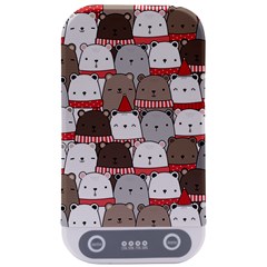 Cute Adorable Bear Merry Christmas Happy New Year Cartoon Doodle Seamless Pattern Sterilizers by Amaryn4rt