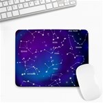 Realistic-night-sky-poster-with-constellations Small Mousepad Front