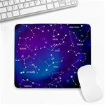 Realistic-night-sky-poster-with-constellations Large Mousepad Front