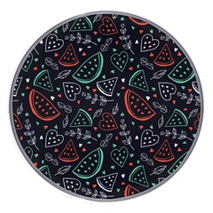 Seamless-vector-pattern-with-watermelons-mint -- Wireless Fast Charger(white) by Amaryn4rt