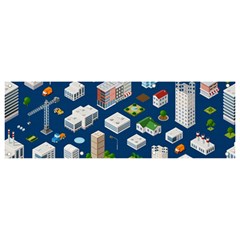 Isometric-seamless-pattern-megapolis Banner And Sign 9  X 3  by Amaryn4rt